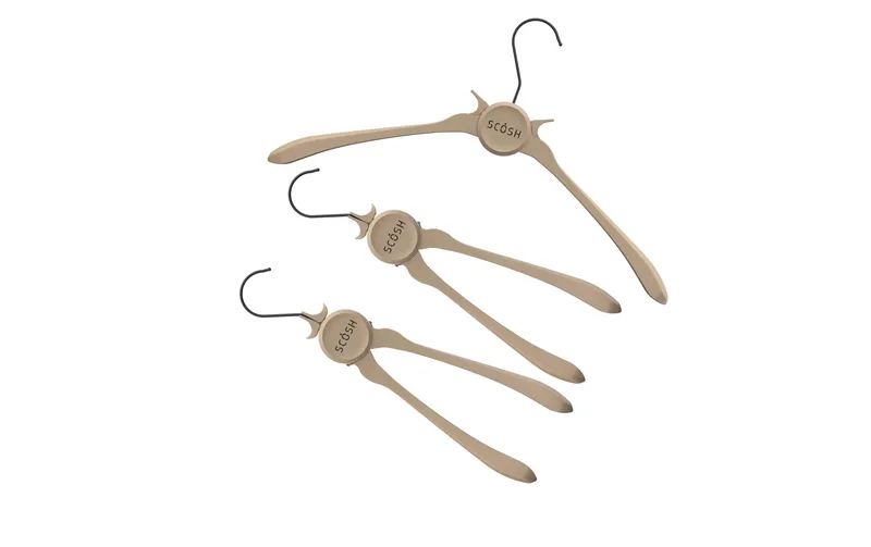 SCOSH Kleiderbügel 3 pezzi, Beige