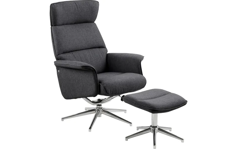 AC Design Sessel Alura Polyurethan (PU)/Stahl, Dunkelgrau