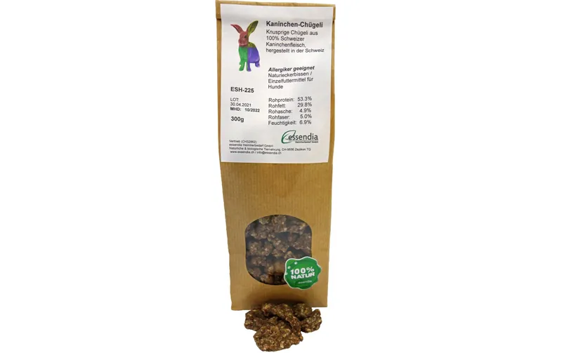 essendia Kausnack Kaninchenchügeli, 300 g