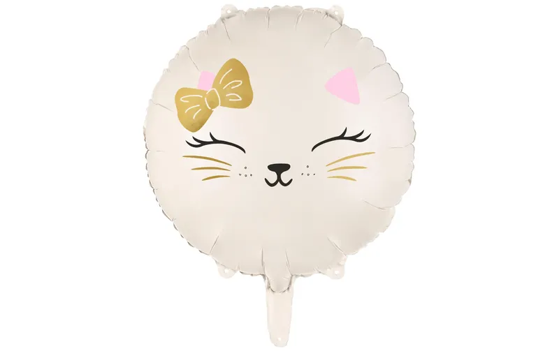 Partydeco Folienballon Katze blanc