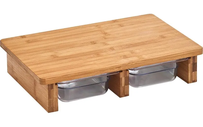 Zeller Present Schneidebrett 40.5 x 26.5 x 8.5 cm, Bambus