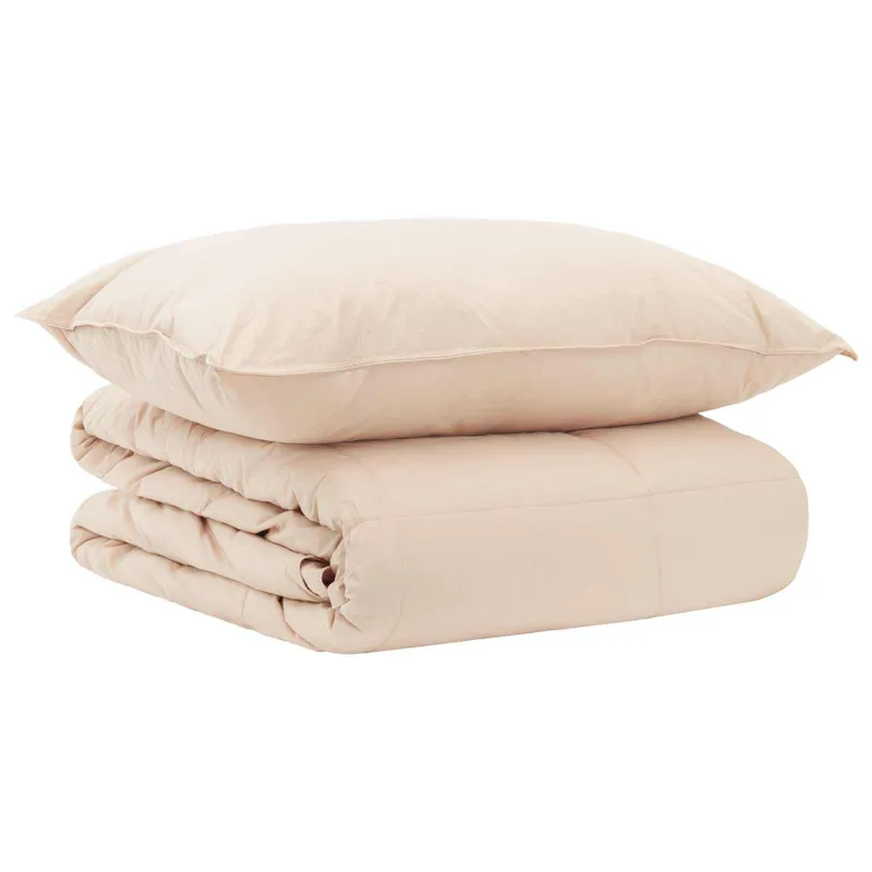 Bettwäsche-Set 2 stk. 135 x 200 cm Winter 350 gsm Beige