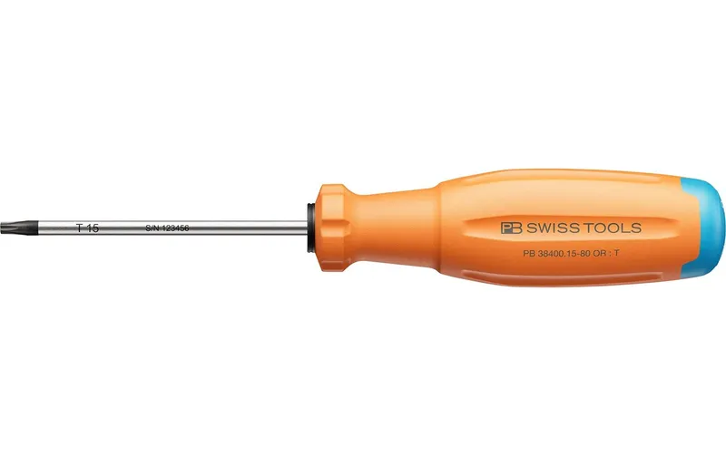 PB Swiss Tools Schraubenzieher SwissGrip Evo Torx Orange 75 mm