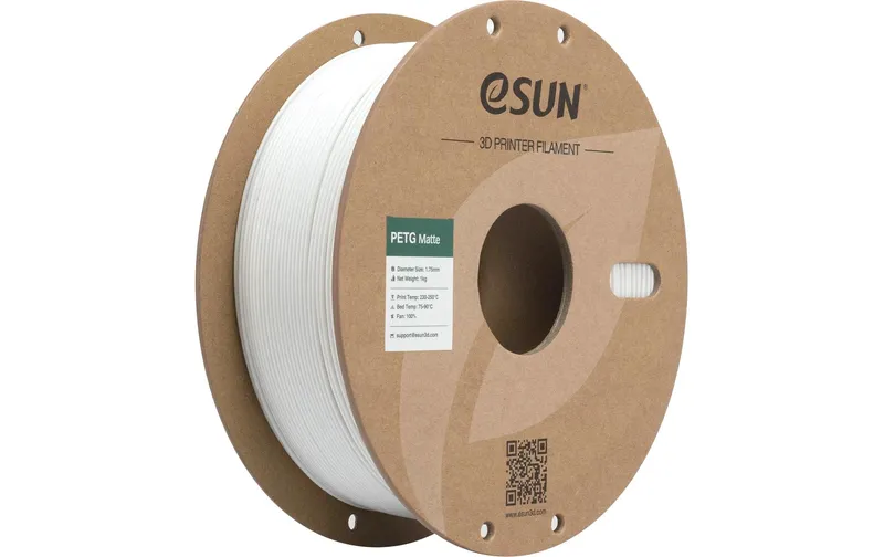 eSun Filament PETG-Matte white 1.75 mm 1 kg