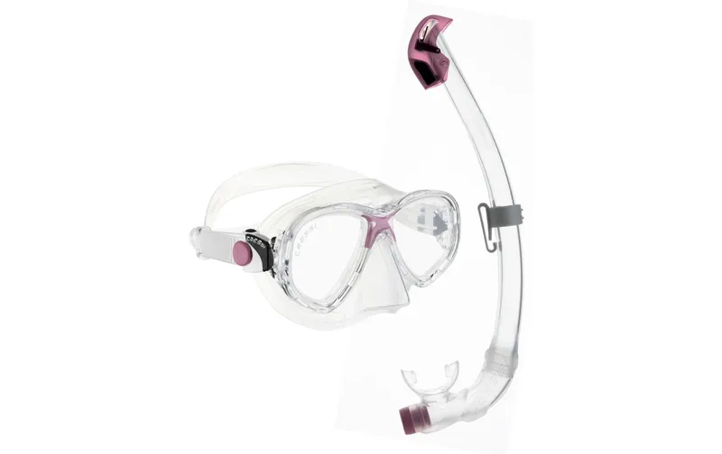 CRESSI Marea Junior + Seal Dry Schnorchel Combo Klar/Pink