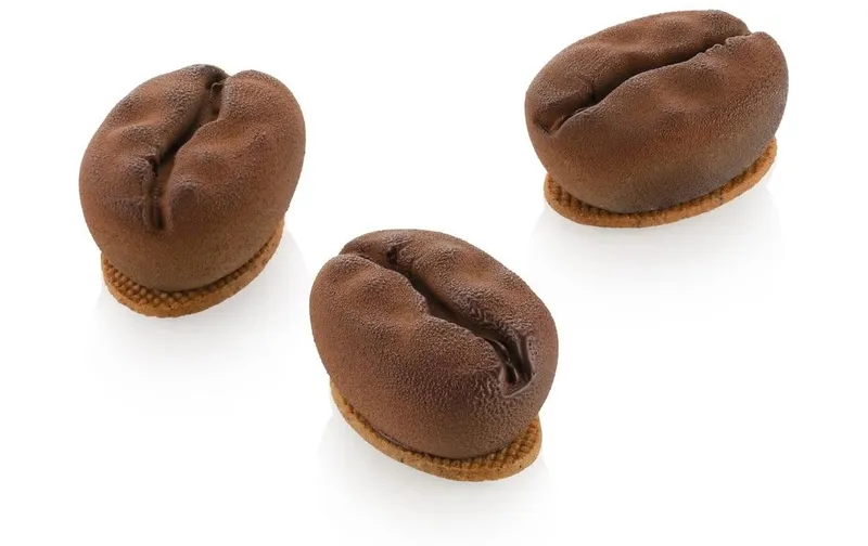 Silikomart Silikomart – Kaffeebohne 30 Silikon, avec Ausstecher