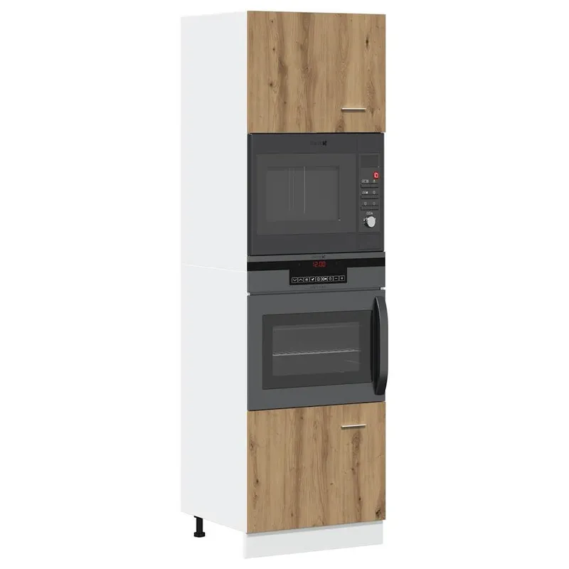 Mikrowellenschrank Lyon Artisan-Eiche 60x57x207 cm derivato del legno