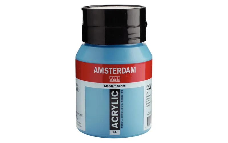 Amsterdam Acrylfarbe Standard 517 Königsblau deckend, 500 ml