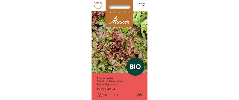 Samen Mauser Samen BIO Eichblattsalat Red Salad Bowl