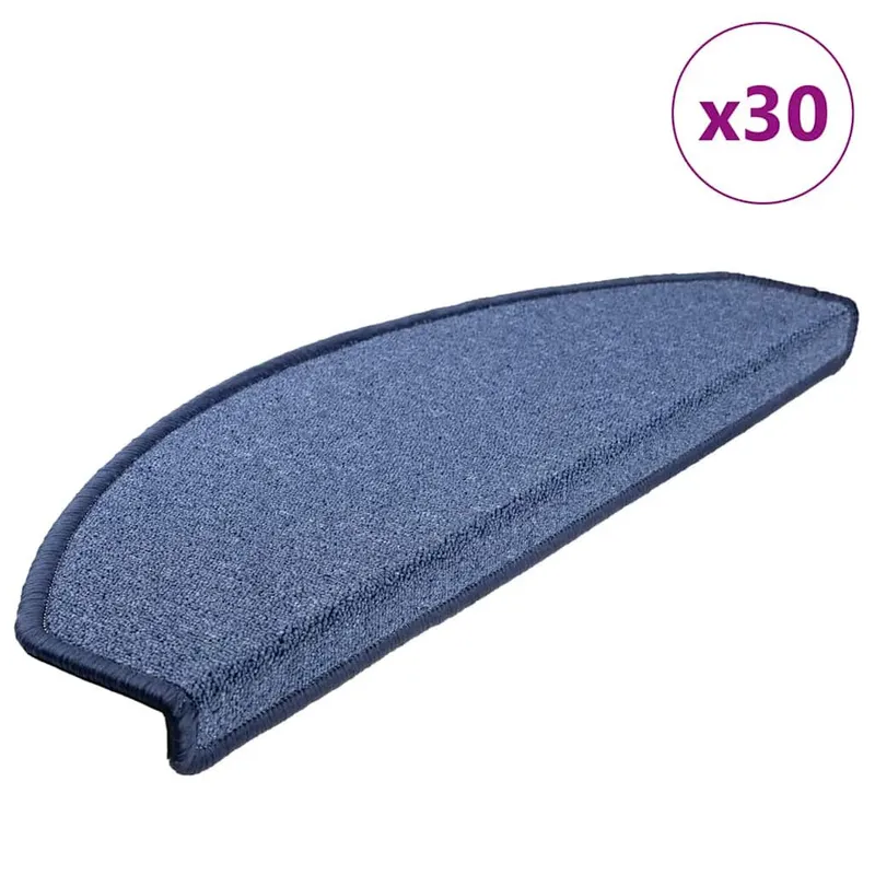Stufenmatten 30 Stk. 65x24x4 cm blu Halbrund Groß