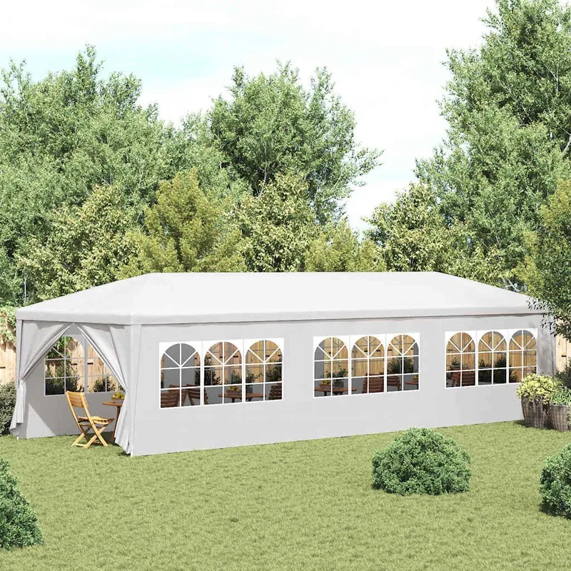 Partyzelt 3x9 m Weiß