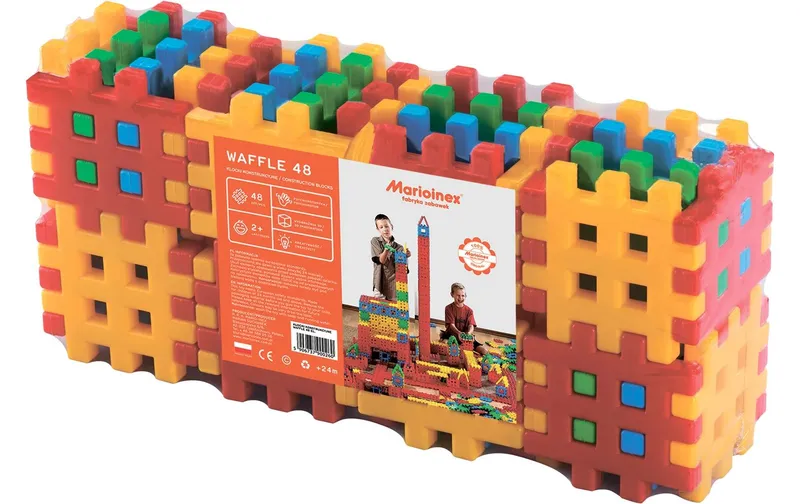 Max Bersinger Baukasten Marioinex Waffle Blocks - 48 Teile