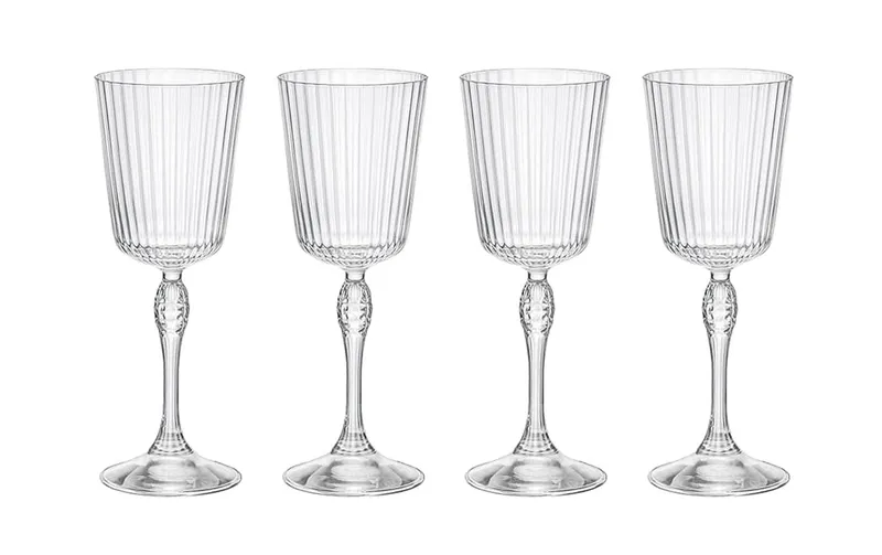 Bormioli Rocco Cocktailverre America 20s 250 ml, 4 pièces, transparent