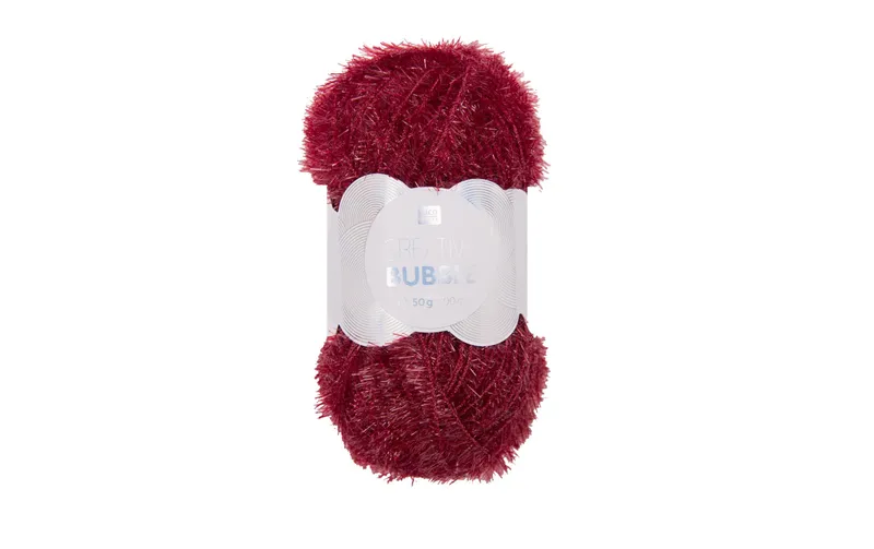Rico Design Wolle Creative Bubble 50 g Dunkelrot