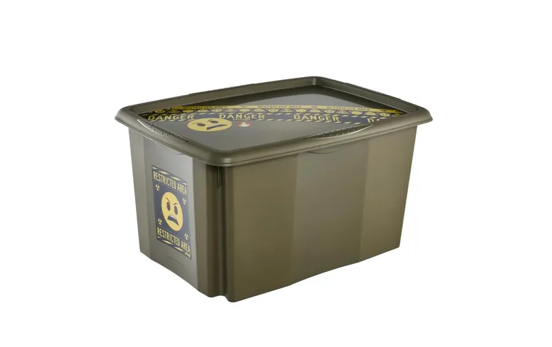 keeeper Karolina Emoji Danger PP Olivgrün 45 l 40 x 55.5 x 30 cm