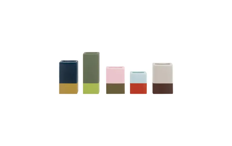 Remember Vasen-Set Mini-Dip 5 pezzi, 3.8 cm, multicolore