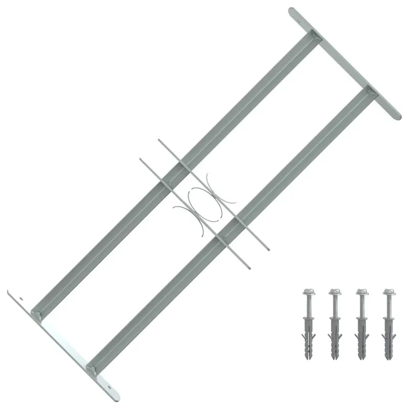 Fenstergitter Verstellbar mit 2 Querstäben 500-650 mm