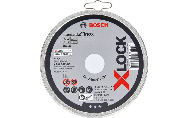 Bosch Professional Trennscheibe gerade X-LOCK Standard for Inox 115 x 1