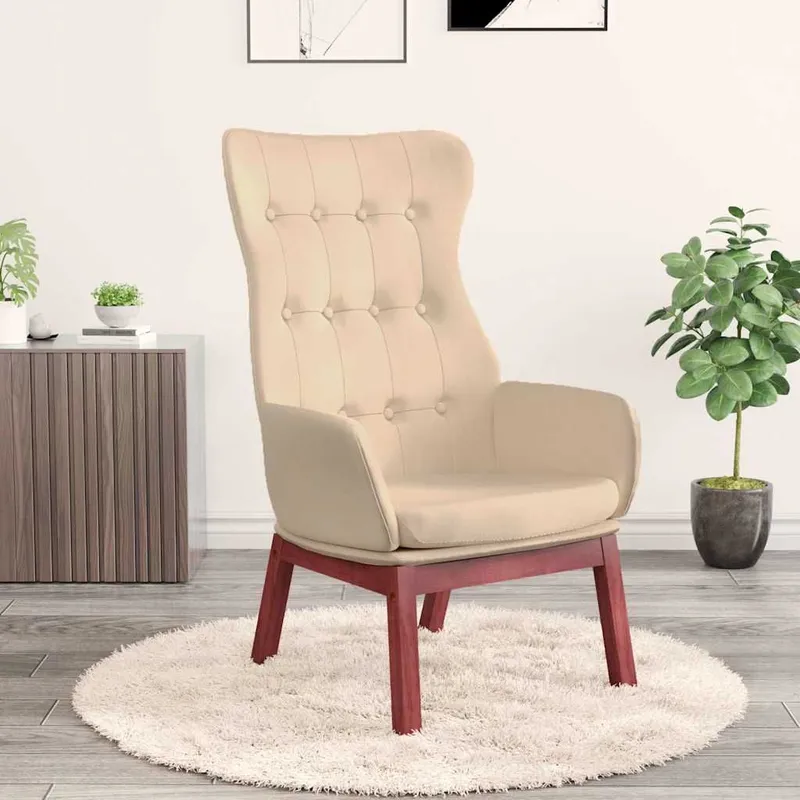 Relaxsessel Creme Stoff