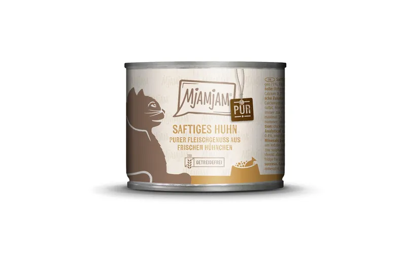 Mjamjam Nassfutter Dose Huhn pur, 200 g