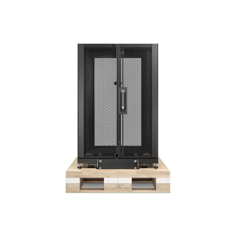 APC NetShelter, SX, 18U, Server Rack Enclosure, 600mm x 900mm, w/ Sides, Black, Shock Packaging