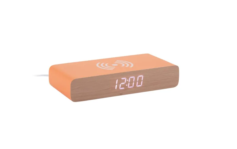 KARLSSON Digitalwecker Retro Flat Bright Orange