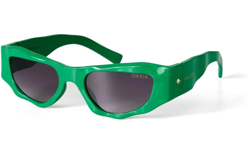 OKKIA Sonnenbrille Seletti Colorado Green, Black gradient lens