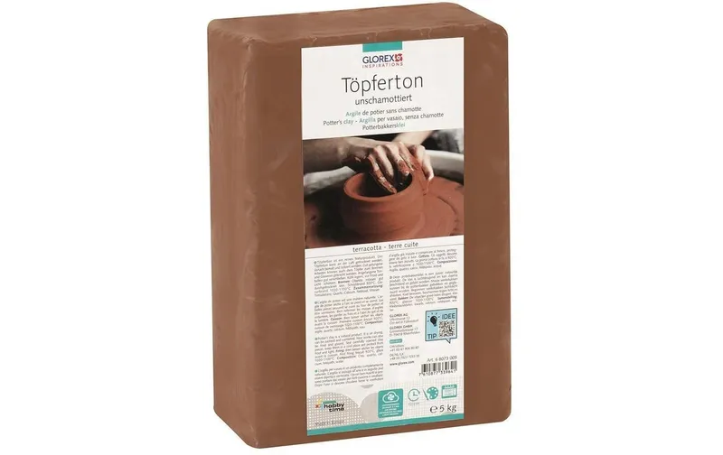 Glorex Töpferton 5 kg Terracotta