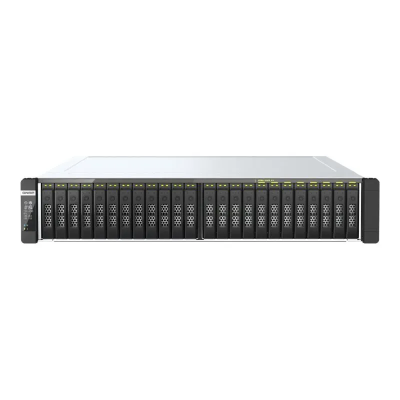 QNAP TDS-h2489FU-R2-4314-256G 24-Bay NAS 2xIntel Xeon Silver 4314 256GB RDIMM ECC DDR4 RAM 1200W Power Supply