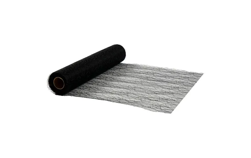 Creativ Company Tischläufer 30 cm x 1000 cm, black