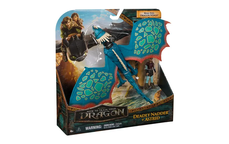 Spinmaster Spielzeugfigur Dragons Movie Sturmpfeil und Astrid Viking