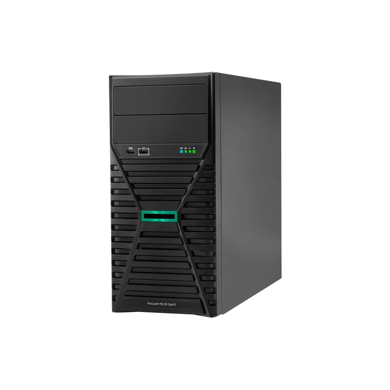 HPE ProLiant ML30 Gen11, 1x6315P, 2.8GHz, 4 Core, 1x32GB UDIMM 2R 4800 MT/s, 4xLFF, NHP, 2x1TB SATA HDD, 1xPS 350W, no HW RAID Ctrl
