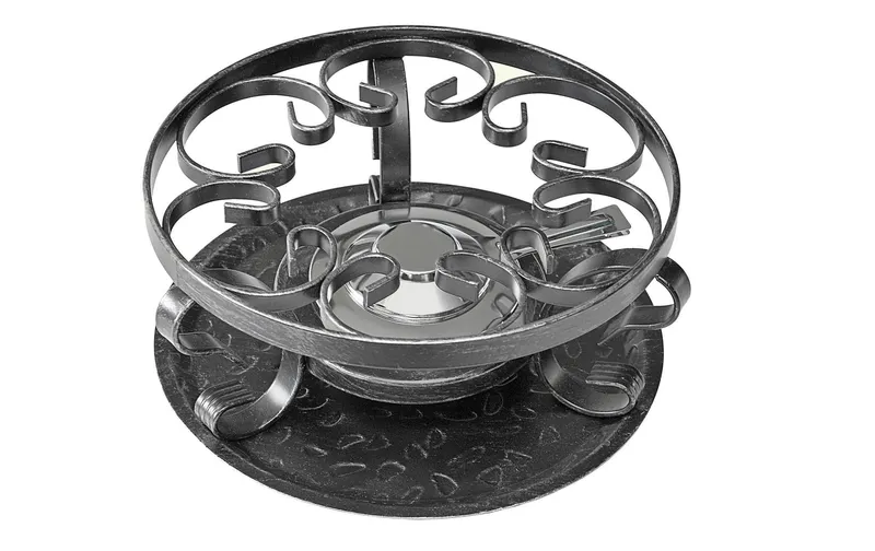 Heidi Cheese Line Fondue-Rechaud Forge nero