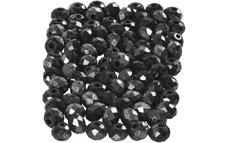 Creativ Company Glasschliffperlen 3 mm x 4 mm noir