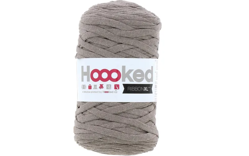 Hoooked Wolle Ribbon XL 250 g, Taubengrau