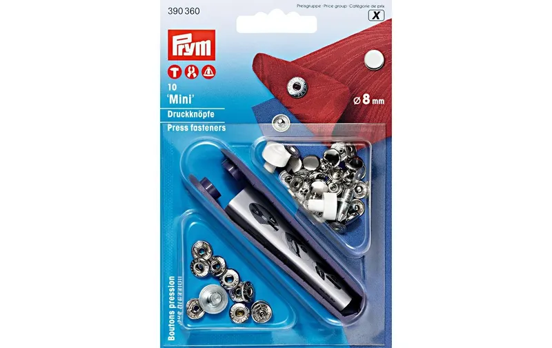 Prym Druckknöpfe Mini 8 mm, 10 pièces