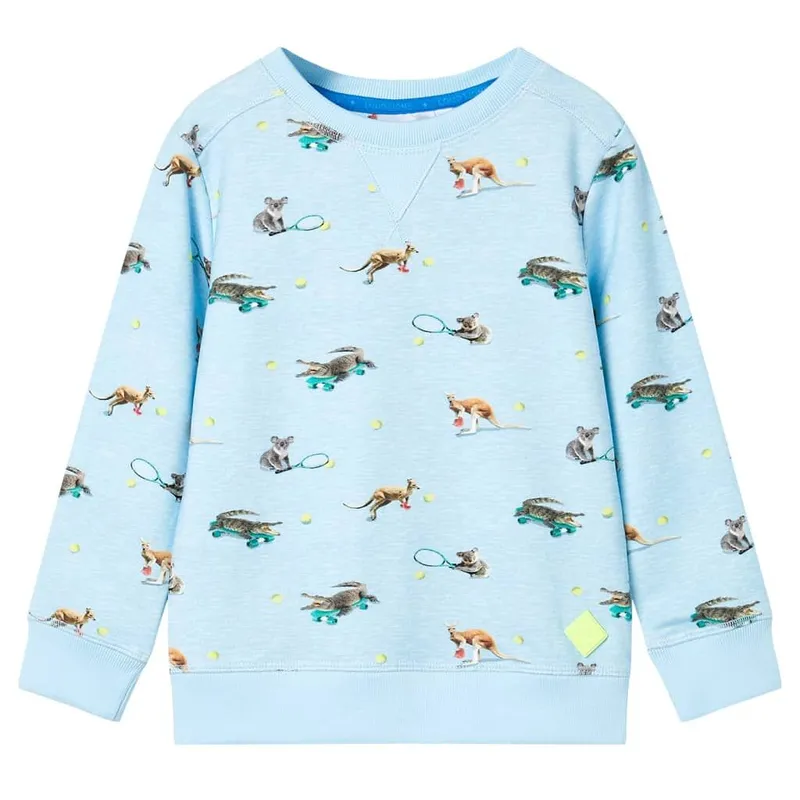 Sweatshirt pour enfants mélange bleu clair 140