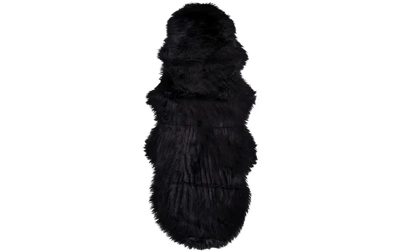 House Nordic Pelzimitat 180 x 60 cm, black