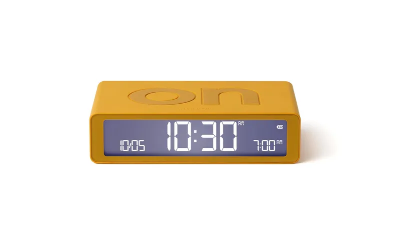 Lexon Digitalwecker Flip Classic Gelb