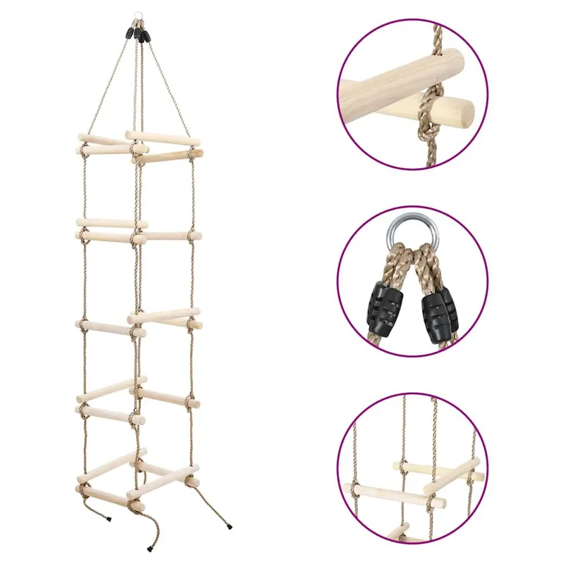 Kinder-Strickleiter 200 cm Holz