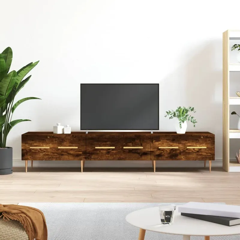 TV-Schrank Räuchereiche 150x36x30 cm Holzwerkstoff