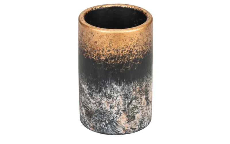Wenko Zahnputzbecher Lacona noir/gris/Gold