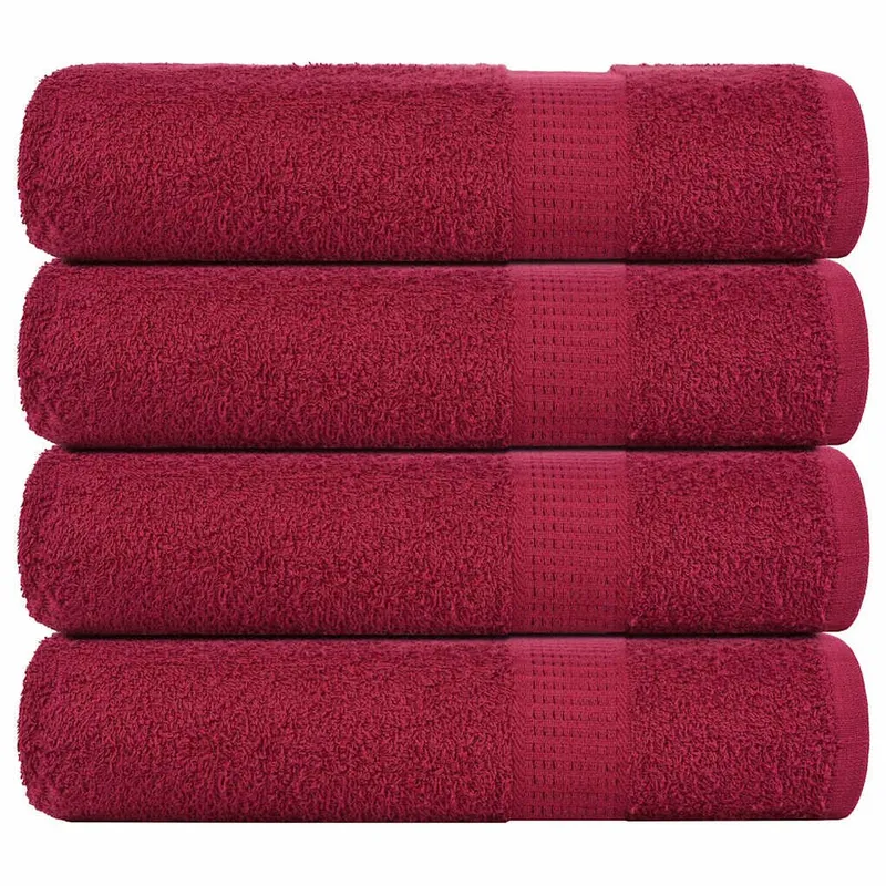 Badetücher FROGN 4 Stk. Bordeaux 100x150 cm 360 g/m²