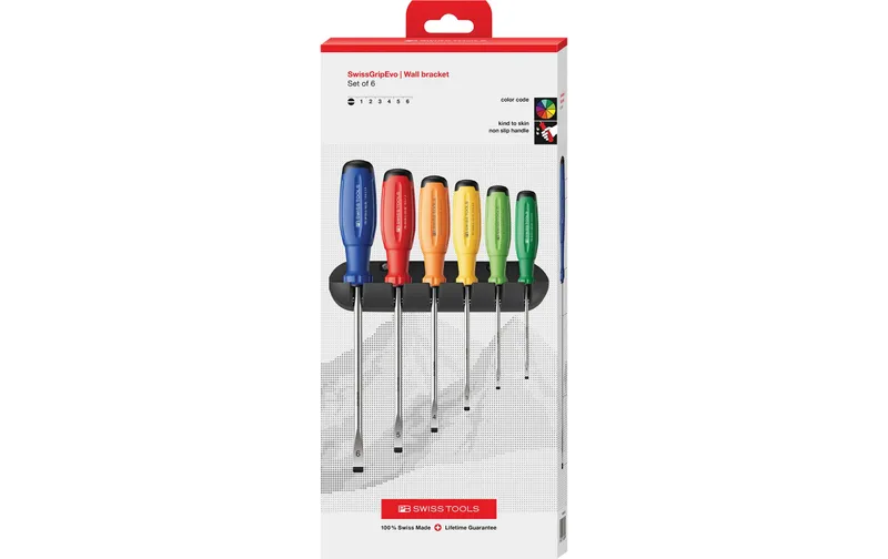 PB Swiss Tools Schraubenzieher-Set PB 38240 RainBow Schlitz