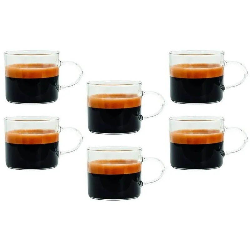 Tognana Espressotasse LYRA 100 ml, 6 Stück, Transparent