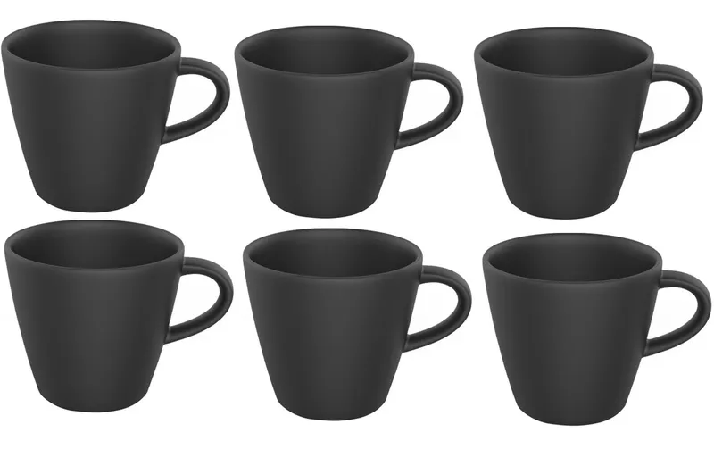 Villeroy & Boch tasse à café Manufacture Rock 150 ml, 6 pièces, noir