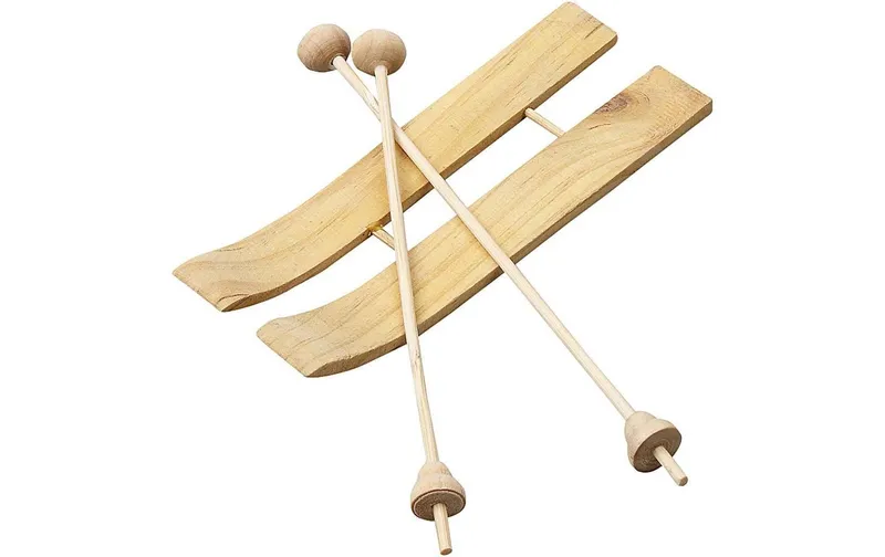 Creativ Company Mini-Figur Ski avec Stöcken 11 x 3.8 cm