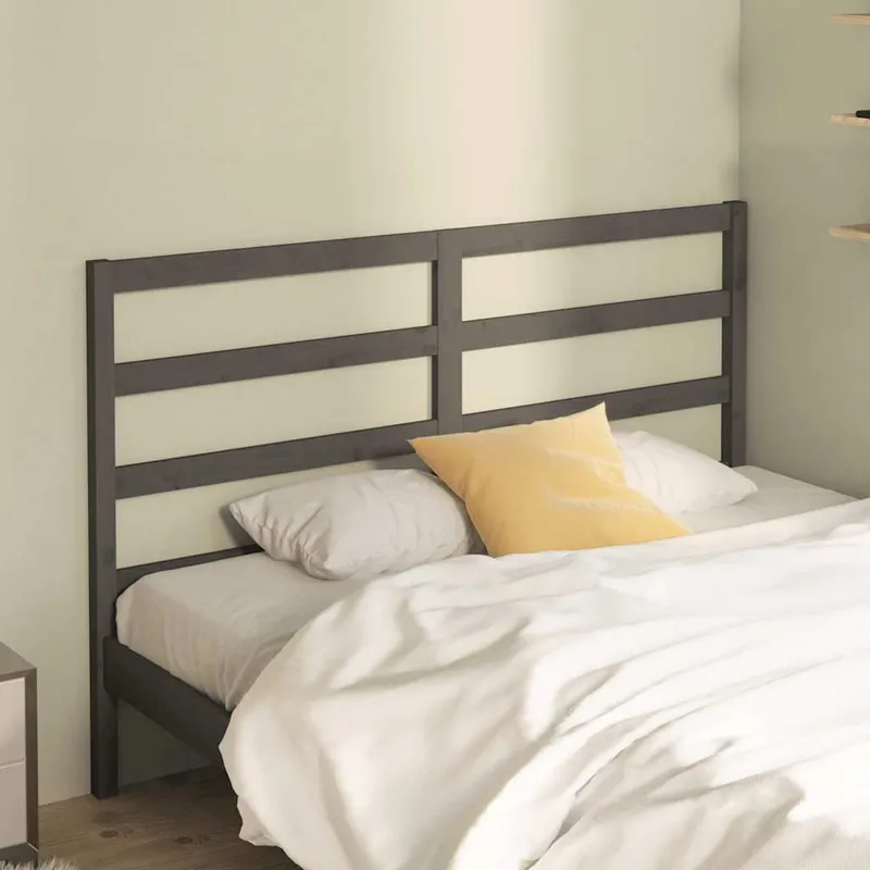 Kopfteil grey 166x4x100 cm solid pine wood