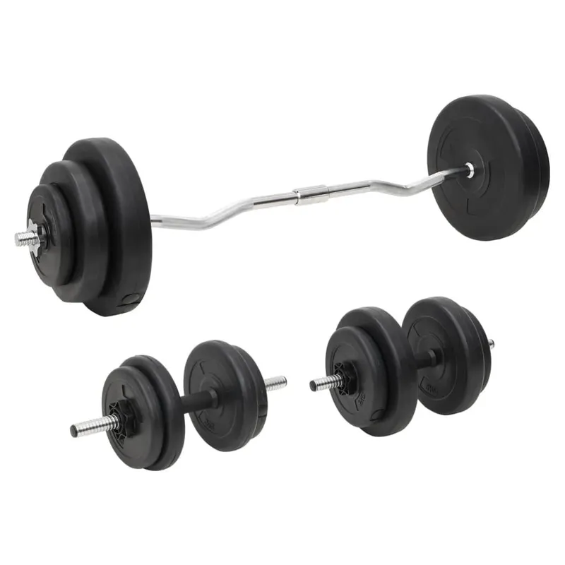 Langhantel e Kurzhantel con Gewichten 60 kg