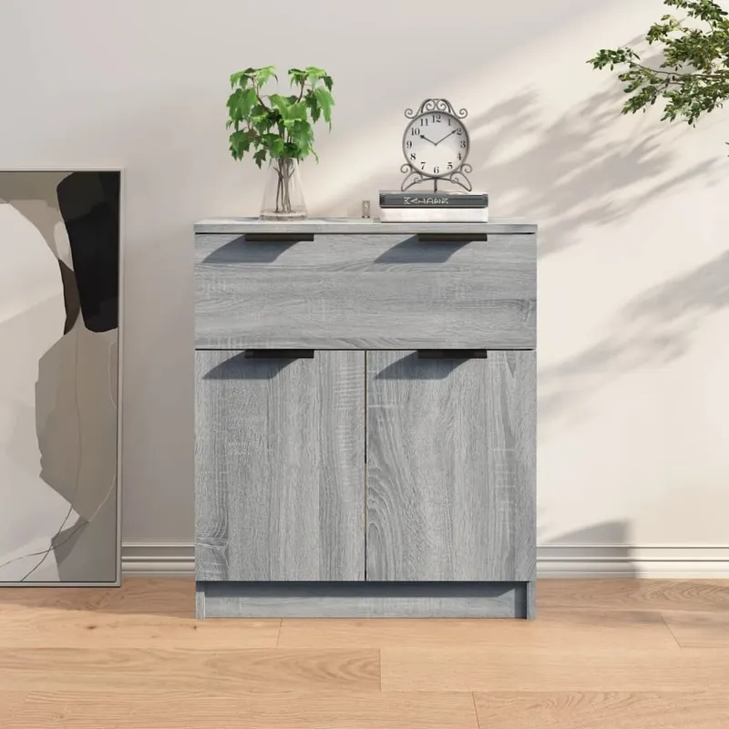 Sideboard Grau Sonoma 60x30x70 cm Holzwerkstoff